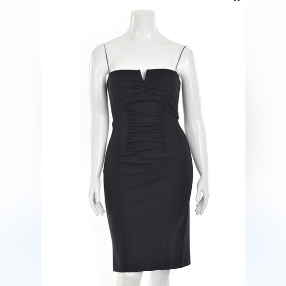ruffle cocktail dress Dave & Johnny 10933 Size:00 US / 32 EU Black And Beige Floral Spring Break